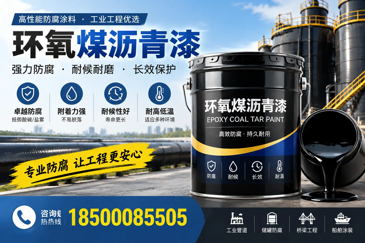 环氧煤沥青漆的施工方法与注意事项,确保在六安顺利完成